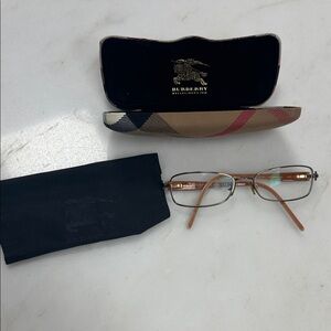 Burberry Brown and Gold Glasses